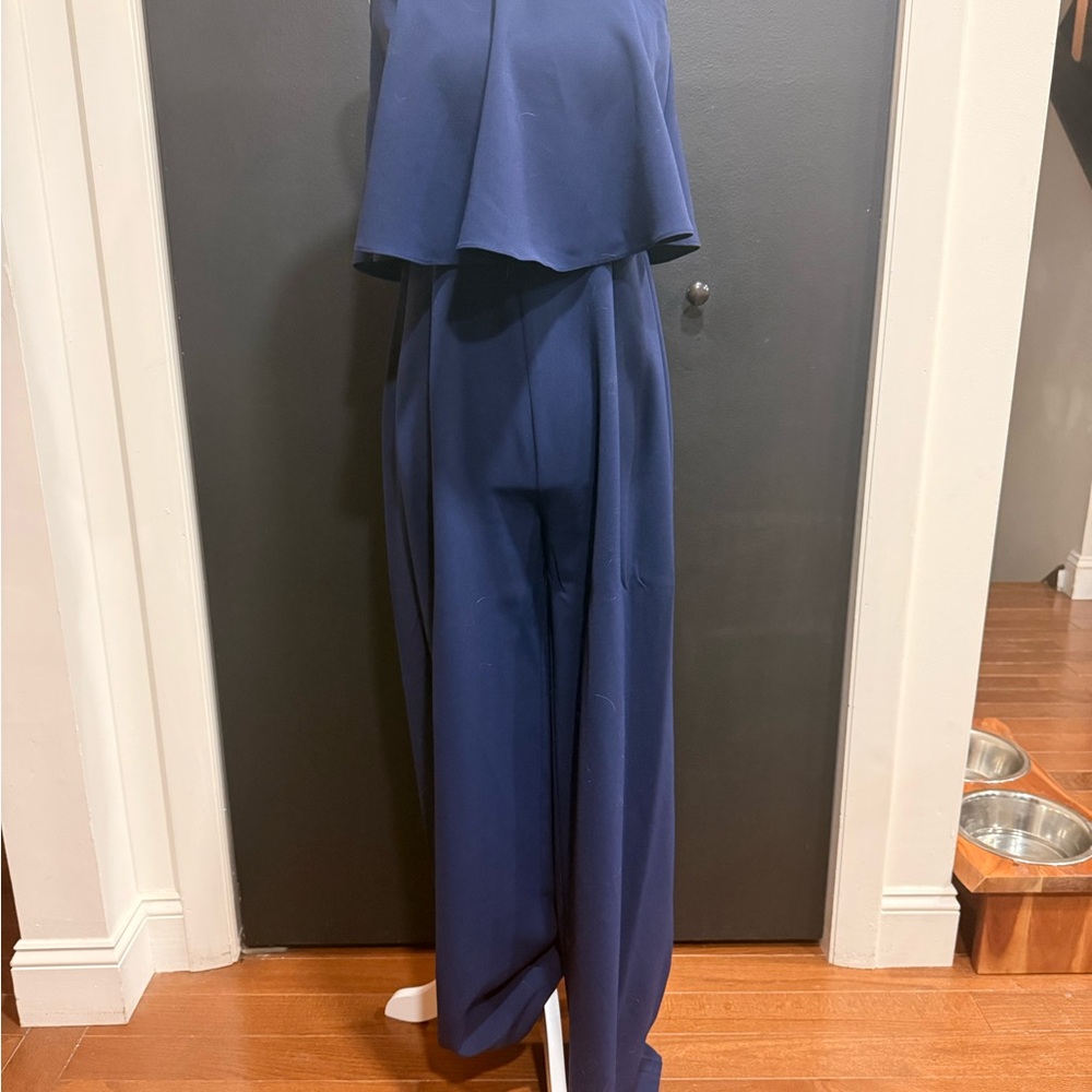 Sugarlips Vici Navy Blue strapless Jumpsuit -Medium